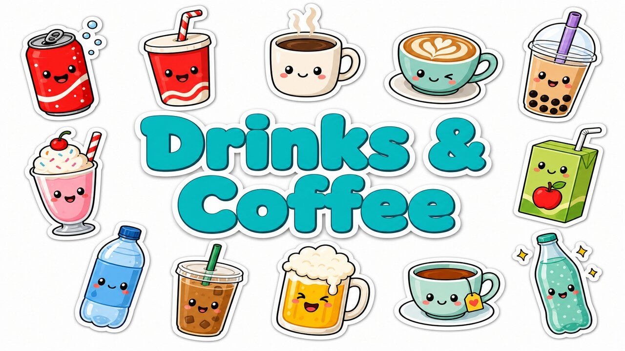 Drinks & Coffee custom cursor collection preview