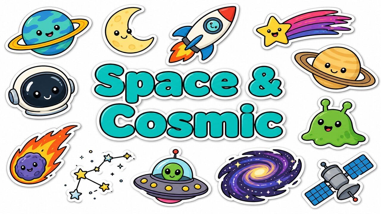 Space & Cosmic custom cursor collection preview