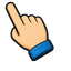 Spiky Chibi Hero pointer cursor
