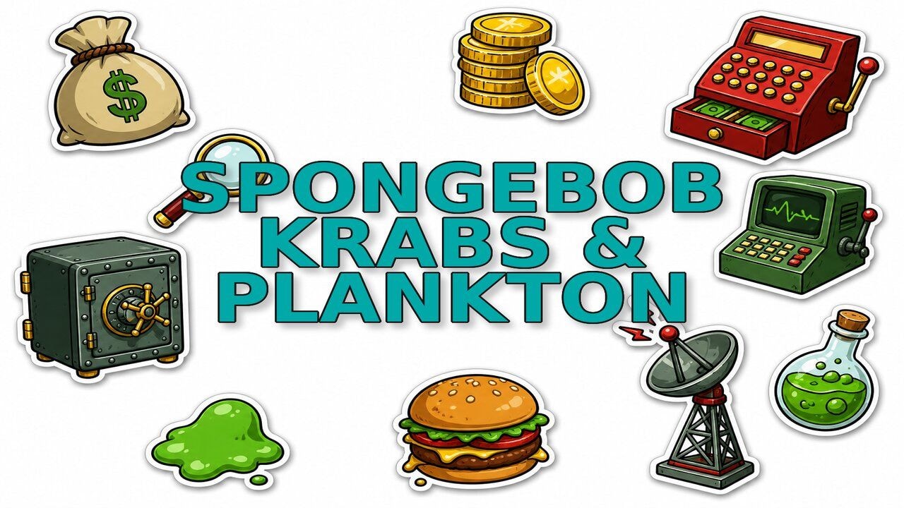 SpongeBob Krabs & Plankton custom cursor collection preview