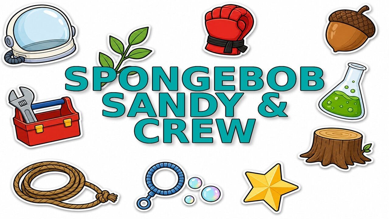 SpongeBob Sandy & Crew custom cursor collection preview