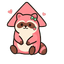 Strawberry Happy Bear default cursor