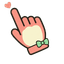 Strawberry Happy Bear pointer cursor