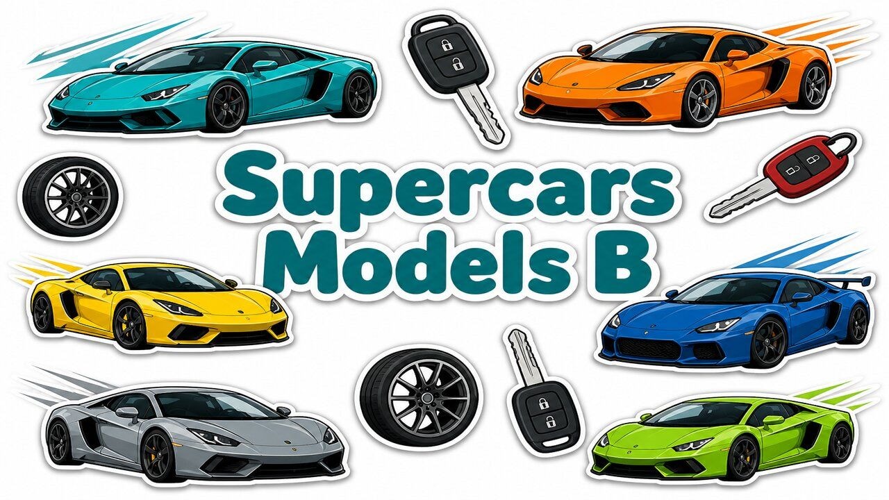 Supercars Models B custom cursor collection preview