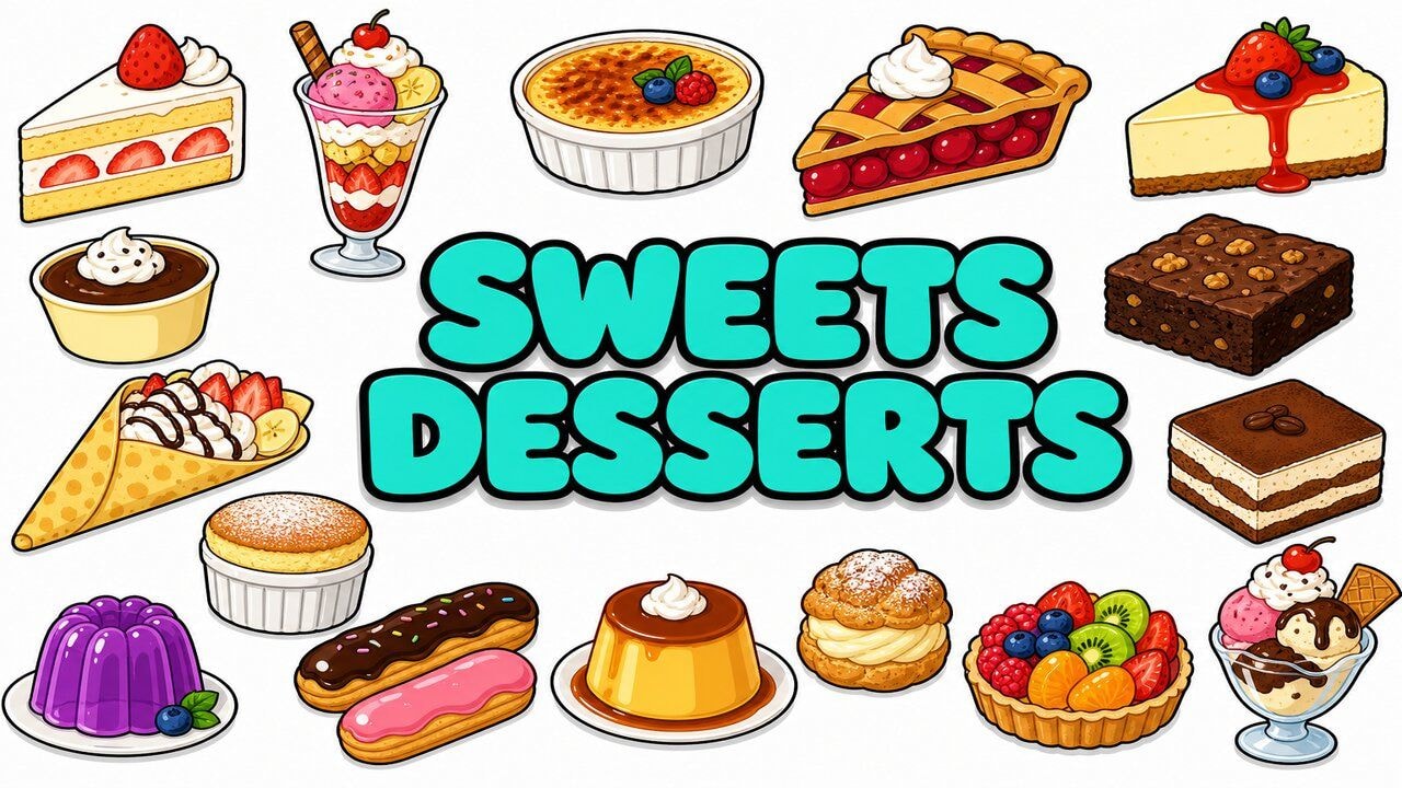 Sweets Desserts custom cursor collection preview