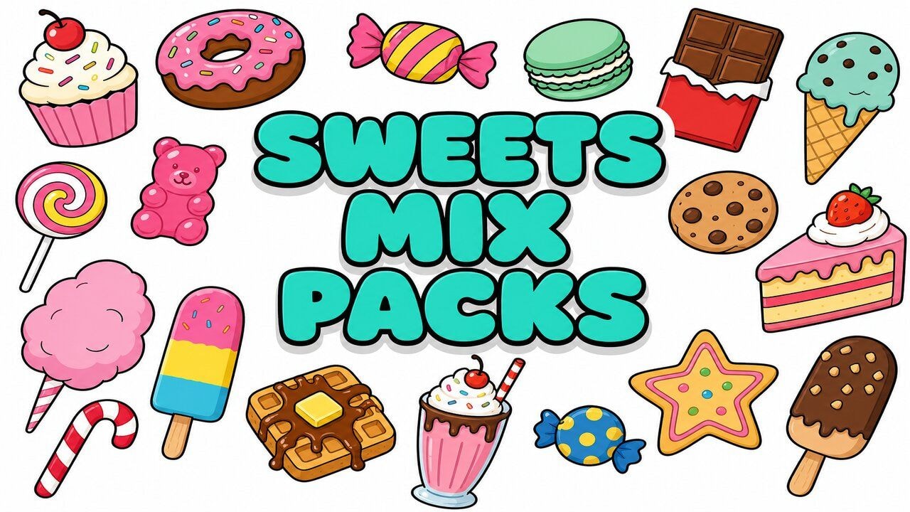Sweets Mix Packs custom cursor collection preview