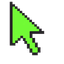 Terminal Green Pixel Cursor default cursor