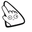 Toast Face Doodle Cursor pointer cursor