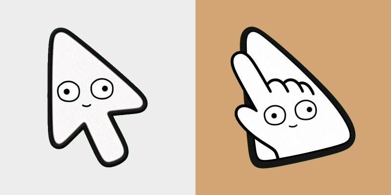 Toast Face Doodle Cursor