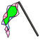 Touhou Yuyuko Fan Cursor default cursor
