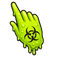 Toxic Slime Biohazard pointer cursor