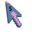 Tralalero Shark Voxel Cursor default cursor