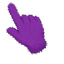 Violet Gold Mane Monster Cursor pointer cursor
