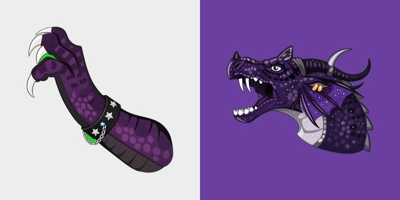 Violet NightWing Claw Cursor