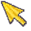 Voxel Banana Monkey Cursor default cursor