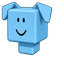 Voxel Blue Dog Cursor pointer cursor