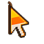 Voxel Candy Corn Glow Cursor default cursor