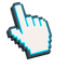Voxel Ghost Glow Cursor pointer cursor