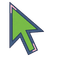 Voxel Lime Cat Cursor default cursor