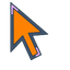 Voxel Orange Fox Cursor default cursor