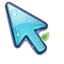 Water Leaf Glass Cursor default cursor