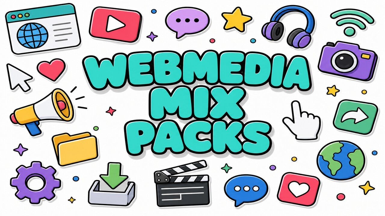 Web Media Mix Packs custom cursor collection preview