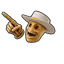 Western Skull Hat Cursor pointer cursor
