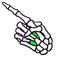 White Skull Zine Cursor pointer cursor
