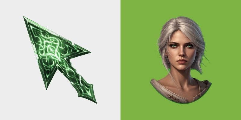 Witcher Ciri Cursor