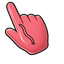 Wormy Apple Cursor pointer cursor