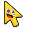 Yellow Cheeky Monster Cursor default cursor