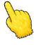 Yellow Cheeky Monster Cursor pointer cursor