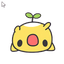 Yellow Sprout Blob Cursor default cursor