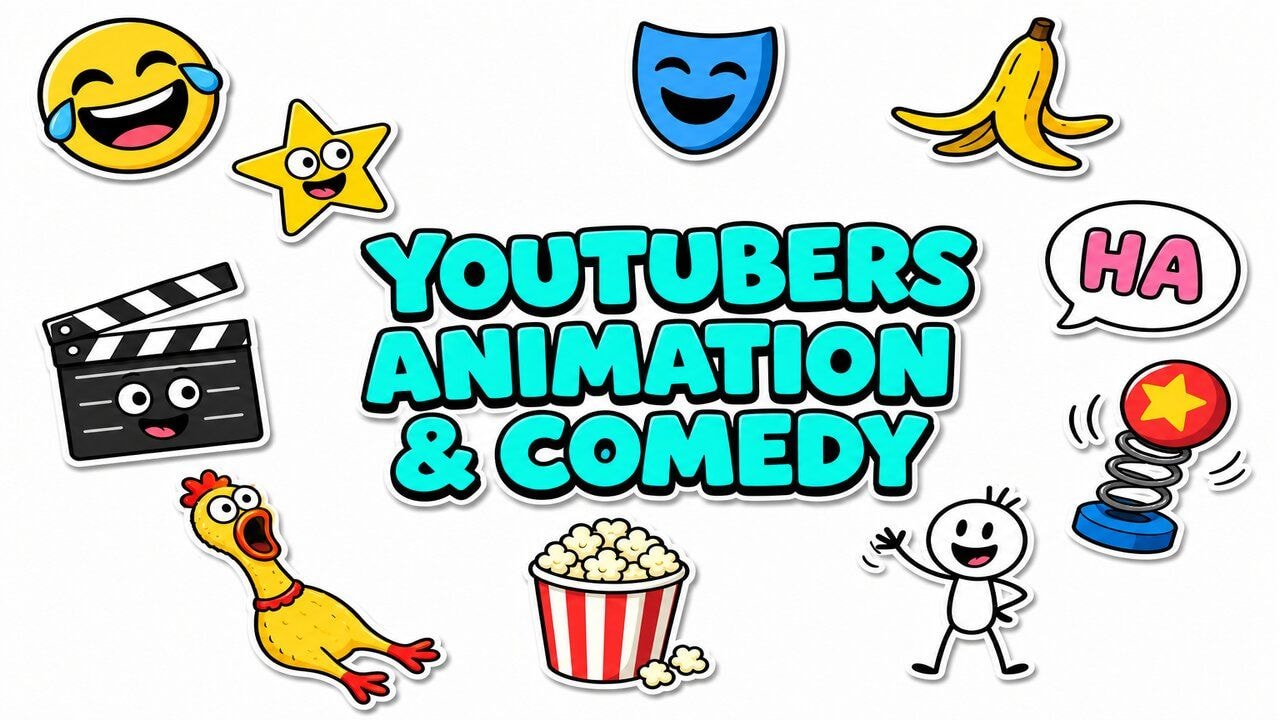 YouTubers Animation & Comedy custom cursor collection preview