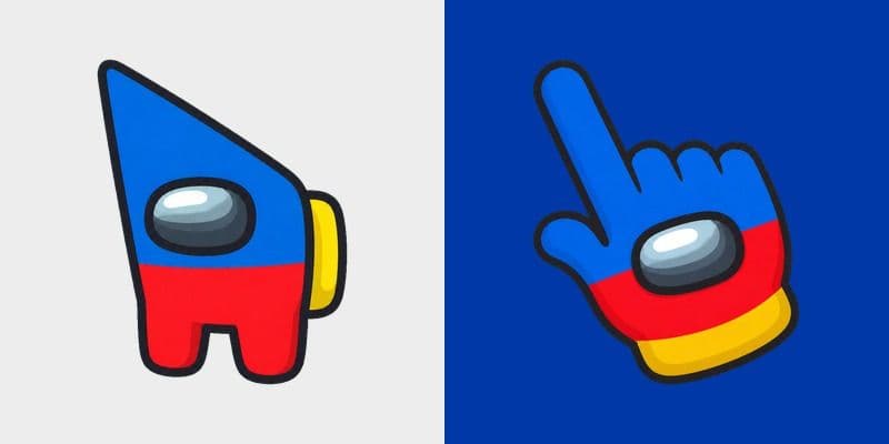 Among Us Philippines Flag Colors