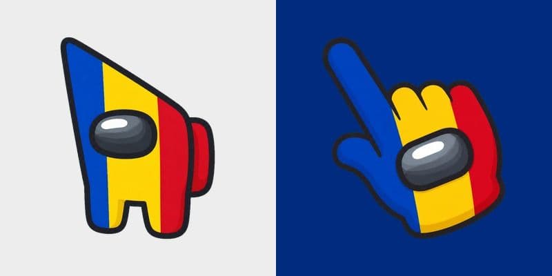 Among Us Romania Flag Colors