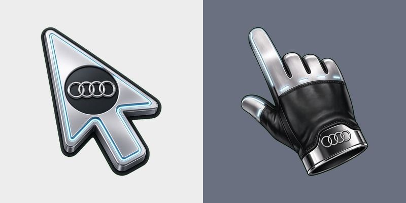 Audi Rings Chrome Cursor