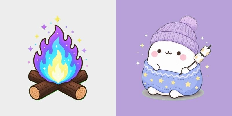 Aurora Molang Marshmallow Campfire