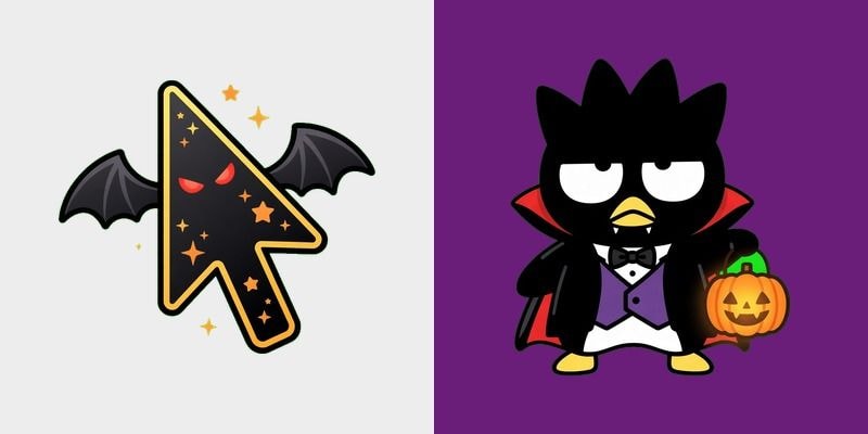 Badtz-Maru Halloween Vampire Cursor