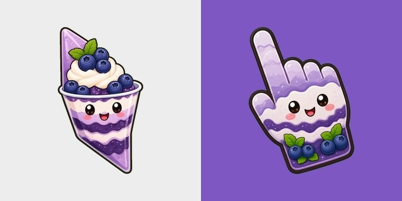 Blueberry Cream Parfait
