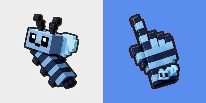 Blueberry Voxel Bee