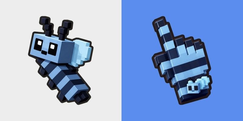 Blueberry Voxel Bee