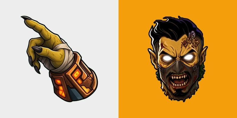 Bright Amber Plague Gauntlet