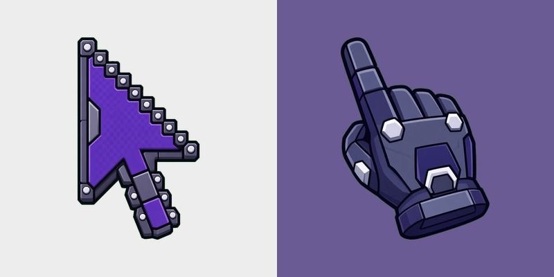 Bright Purple Arch Bow cursor preview