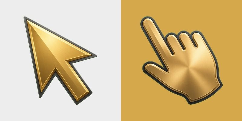 Champagne Gold Metal Cursor