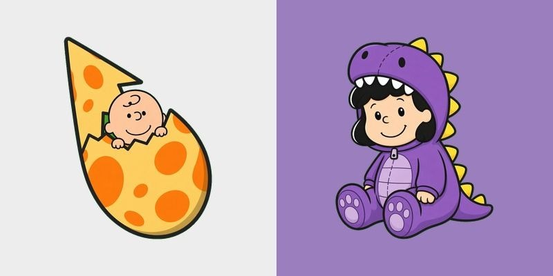 Charlie Brown Egg Lucy Dino
