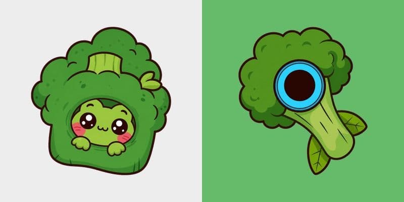 Chibi Broccoli Frog