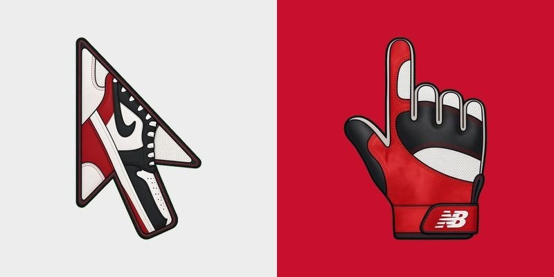 Chicago Red Sneaker Cursor cursor preview