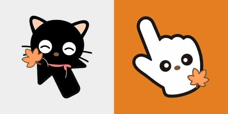 Chococat Autumn Leaf Cursor