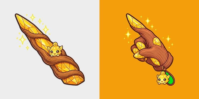 Citrine Spiral Wand